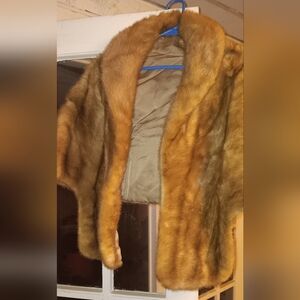 Vintage 1930s Mink Ralph Rupley Fur Wrap.